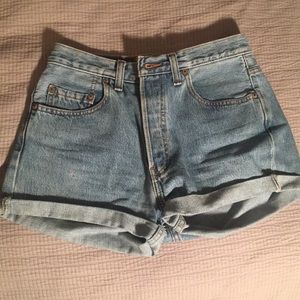 LEVIS High waist denim shorts